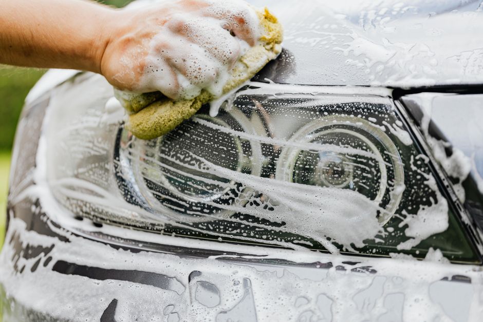 Soapy car wash process